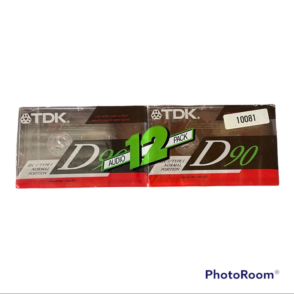 New TDK D90 12 pack cassettes